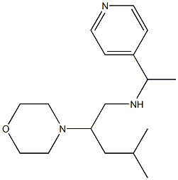 [4-methyl-2-(morpholin-4-yl)pentyl][1-(pyridin-4-yl)ethyl]amine Struktur