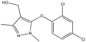 [5-(2,4-dichlorophenoxy)-1,3-dimethyl-1H-pyrazol-4-yl]methanol Struktur