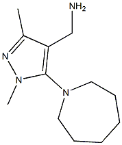 [5-(azepan-1-yl)-1,3-dimethyl-1H-pyrazol-4-yl]methanamine Struktur