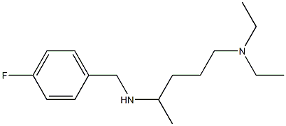 [5-(diethylamino)pentan-2-yl][(4-fluorophenyl)methyl]amine Struktur