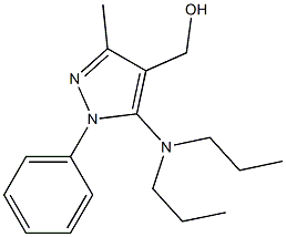 [5-(dipropylamino)-3-methyl-1-phenyl-1H-pyrazol-4-yl]methanol Struktur