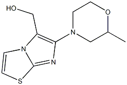 [6-(2-methylmorpholin-4-yl)imidazo[2,1-b][1,3]thiazol-5-yl]methanol Struktur