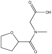 [methyl(tetrahydrofuran-2-ylcarbonyl)amino]acetic acid Struktur