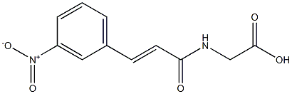 {[(2E)-3-(3-nitrophenyl)prop-2-enoyl]amino}acetic acid Struktur