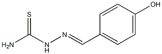 {[(4-hydroxyphenyl)methylidene]amino}thiourea Struktur