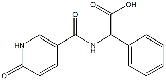 {[(6-oxo-1,6-dihydropyridin-3-yl)carbonyl]amino}(phenyl)acetic acid Struktur