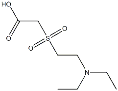 {[2-(diethylamino)ethyl]sulfonyl}acetic acid Struktur