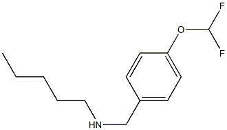 {[4-(difluoromethoxy)phenyl]methyl}(pentyl)amine Struktur