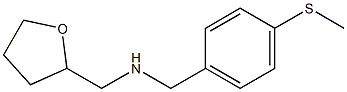 {[4-(methylsulfanyl)phenyl]methyl}(oxolan-2-ylmethyl)amine Struktur