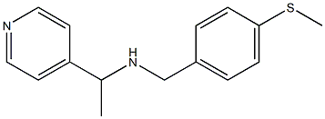 {[4-(methylsulfanyl)phenyl]methyl}[1-(pyridin-4-yl)ethyl]amine Struktur