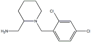 {1-[(2,4-dichlorophenyl)methyl]piperidin-2-yl}methanamine Struktur