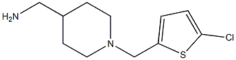 {1-[(5-chlorothiophen-2-yl)methyl]piperidin-4-yl}methanamine Struktur