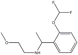 {1-[2-(difluoromethoxy)phenyl]ethyl}(2-methoxyethyl)amine Struktur