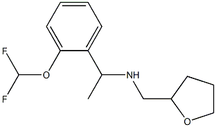 {1-[2-(difluoromethoxy)phenyl]ethyl}(oxolan-2-ylmethyl)amine Struktur