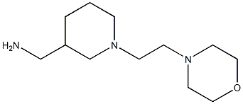 {1-[2-(morpholin-4-yl)ethyl]piperidin-3-yl}methanamine Struktur