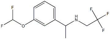 {1-[3-(difluoromethoxy)phenyl]ethyl}(2,2,2-trifluoroethyl)amine Struktur