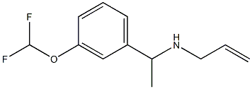 {1-[3-(difluoromethoxy)phenyl]ethyl}(prop-2-en-1-yl)amine Struktur