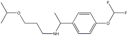 {1-[4-(difluoromethoxy)phenyl]ethyl}[3-(propan-2-yloxy)propyl]amine Struktur