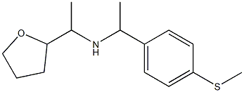 {1-[4-(methylsulfanyl)phenyl]ethyl}[1-(oxolan-2-yl)ethyl]amine Struktur