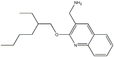 {2-[(2-ethylhexyl)oxy]quinolin-3-yl}methanamine Struktur