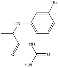 {2-[(3-bromophenyl)amino]propanoyl}urea Struktur