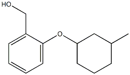 {2-[(3-methylcyclohexyl)oxy]phenyl}methanol Struktur