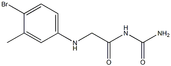 {2-[(4-bromo-3-methylphenyl)amino]acetyl}urea Struktur