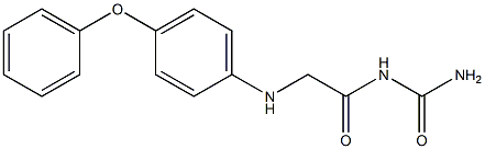 {2-[(4-phenoxyphenyl)amino]acetyl}urea Struktur