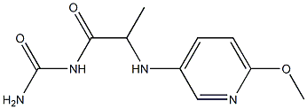 {2-[(6-methoxypyridin-3-yl)amino]propanoyl}urea Struktur