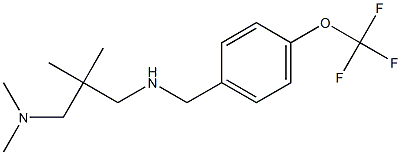 {2-[(dimethylamino)methyl]-2-methylpropyl}({[4-(trifluoromethoxy)phenyl]methyl})amine Struktur