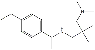 {2-[(dimethylamino)methyl]-2-methylpropyl}[1-(4-ethylphenyl)ethyl]amine Struktur