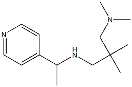 {2-[(dimethylamino)methyl]-2-methylpropyl}[1-(pyridin-4-yl)ethyl]amine Struktur