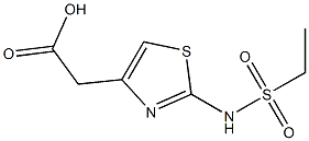 {2-[(ethylsulfonyl)amino]-1,3-thiazol-4-yl}acetic acid Struktur