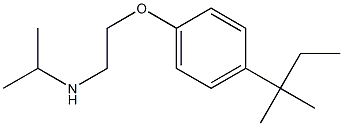 {2-[4-(2-methylbutan-2-yl)phenoxy]ethyl}(propan-2-yl)amine Struktur