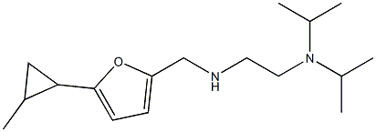 {2-[bis(propan-2-yl)amino]ethyl}({[5-(2-methylcyclopropyl)furan-2-yl]methyl})amine Struktur