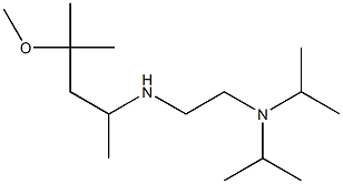 {2-[bis(propan-2-yl)amino]ethyl}(4-methoxy-4-methylpentan-2-yl)amine Struktur