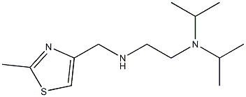 {2-[bis(propan-2-yl)amino]ethyl}[(2-methyl-1,3-thiazol-4-yl)methyl]amine Struktur