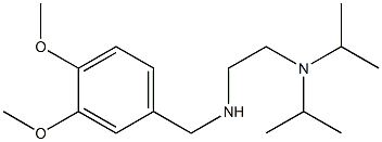 {2-[bis(propan-2-yl)amino]ethyl}[(3,4-dimethoxyphenyl)methyl]amine Struktur