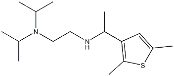 {2-[bis(propan-2-yl)amino]ethyl}[1-(2,5-dimethylthiophen-3-yl)ethyl]amine Struktur