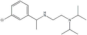 {2-[bis(propan-2-yl)amino]ethyl}[1-(3-chlorophenyl)ethyl]amine Struktur