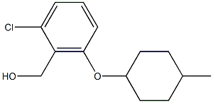 {2-chloro-6-[(4-methylcyclohexyl)oxy]phenyl}methanol Struktur