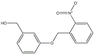 {3-[(2-nitrophenyl)methoxy]phenyl}methanol Struktur