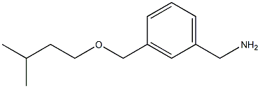 {3-[(3-methylbutoxy)methyl]phenyl}methanamine Struktur