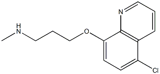 {3-[(5-chloroquinolin-8-yl)oxy]propyl}(methyl)amine Struktur