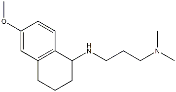 {3-[(6-methoxy-1,2,3,4-tetrahydronaphthalen-1-yl)amino]propyl}dimethylamine Struktur