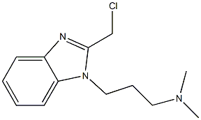 {3-[2-(chloromethyl)-1H-1,3-benzodiazol-1-yl]propyl}dimethylamine Struktur