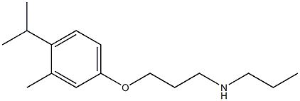 {3-[3-methyl-4-(propan-2-yl)phenoxy]propyl}(propyl)amine Struktur