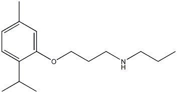 {3-[5-methyl-2-(propan-2-yl)phenoxy]propyl}(propyl)amine Struktur