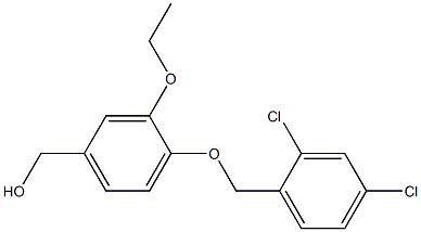 {4-[(2,4-dichlorophenyl)methoxy]-3-ethoxyphenyl}methanol Struktur