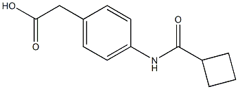 {4-[(cyclobutylcarbonyl)amino]phenyl}acetic acid Struktur